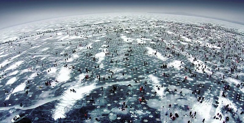 Germany - ice fishing game